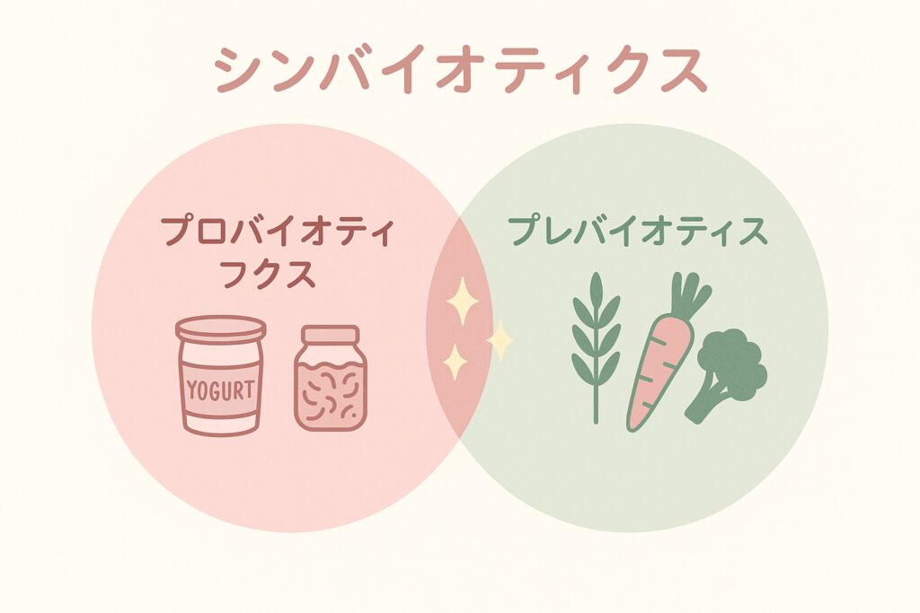 シンバイオティクスの概念図