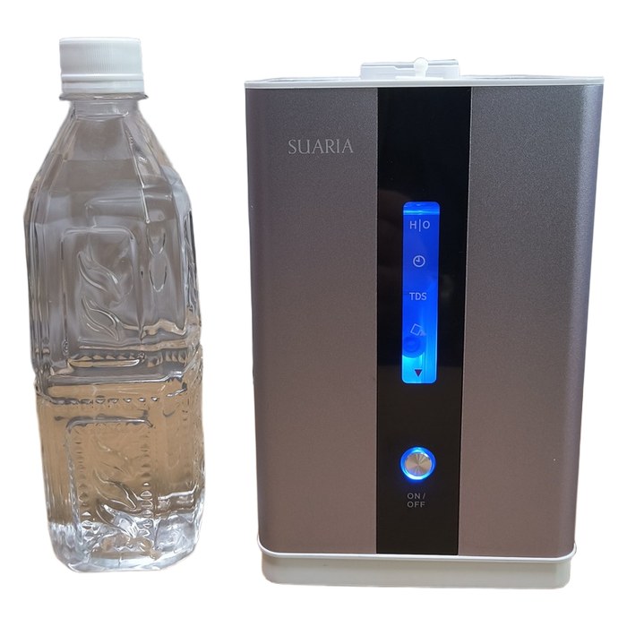 SUARIA H-EXと500mlペットボトルの大きさ比較
