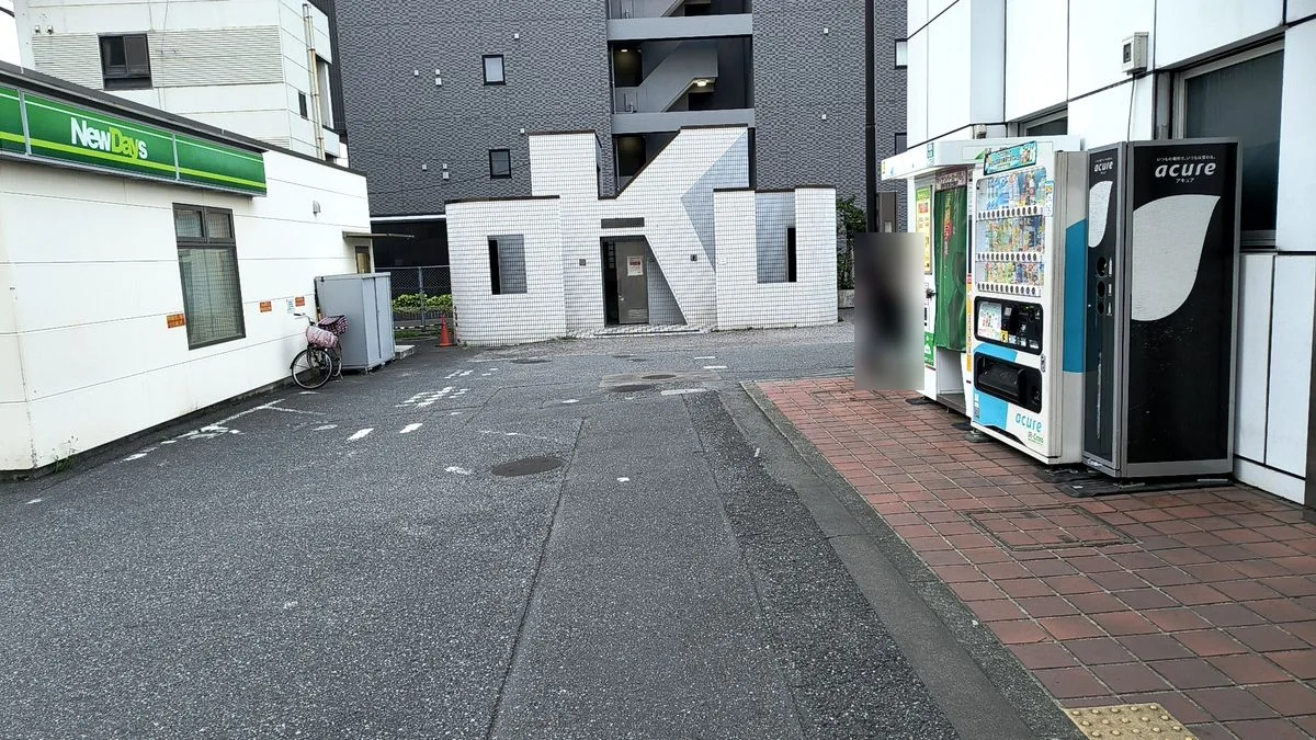 JR尾久駅からの道順:NewDaysが目印