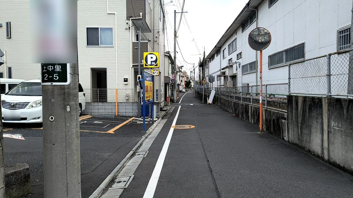 JR尾久駅からの道順:3本目の道を左へ